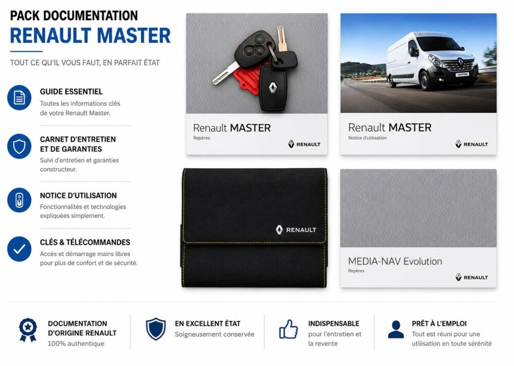 Master 1&deg; Main / 2.3L B DCI 130cv GRAND CONFORT L3H2 GPS/Radar idem 2019 occasion 60430 Abbecourt