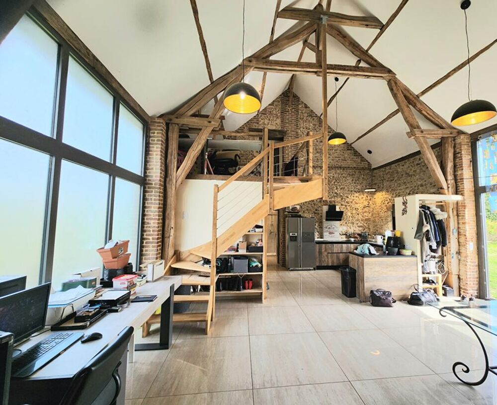 Vente Maison Exclusivité - Longchamps proche Etrépagny - Belle grange restaurée de 124 m2 - 3 chambres - sur 1.145 m2 - Environnement calme - Longchamps