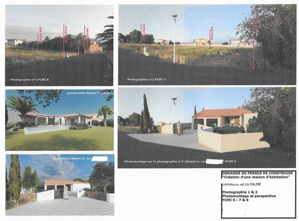 Vente Terrain Terrain  1118 m2-Permis de construire-La Palme (11480)-234 000 HAI La palme