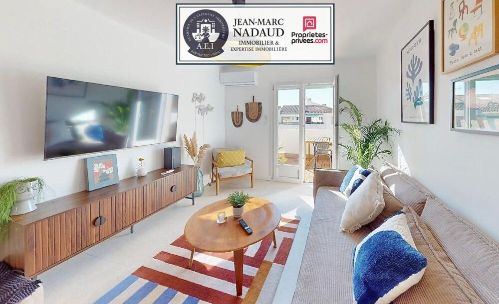 Appartement T3 centre-ville, entièrement rénové, dernier étage traversant, vue dégagée