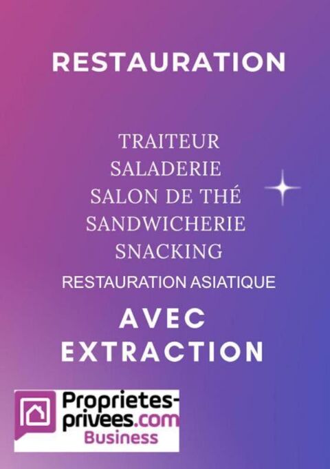 75011 PARIS : SALON DE THE, SNACK, BAR &Agrave; CHICHA, RESTAURANT, 52 M&sup2; - EXTRACTION - POSSIBLE POUR UN BAR - RESTAURANT - TRAITEUR - 71500 75011 Paris