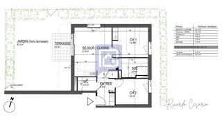 Appartement à vendre 3 pièces 58 m²