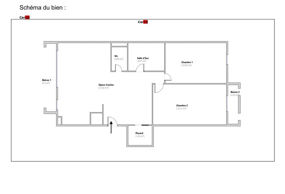 Vente Appartement Appartement 3 pièces / 63 m² / 102 000 EUR / MARSEILLE--3E--ARRONDISSEMENT Marseille 3
