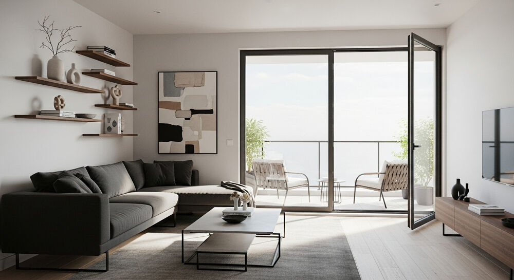 Prêt à taux zéro : UN VRAI BONHEUR. 2 PIÈCES de 42m² + UNE LOGGIA + PARKING - SAINT-JULIEN-EN-GENEVOIS