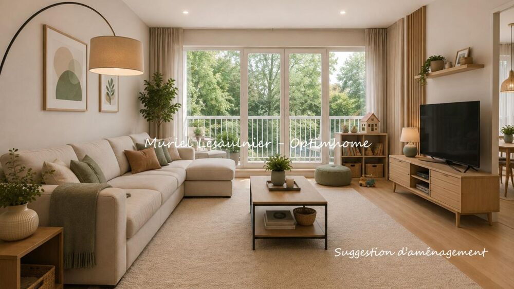 Bords de Seine - 95 m², 3 chambres, balcon, cave & parking
