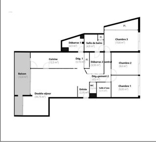  Appartement à vendre 5 pièces 123 m²