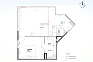  Appartement � vendre 2 pi�ces 47 m�