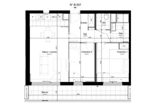  Appartement à vendre 3 pièces 63 m²