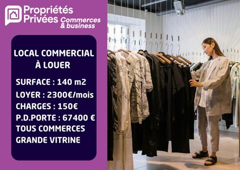 Local commercial 140 m2 - hypercentre Berck plage 67400 62600 Berck