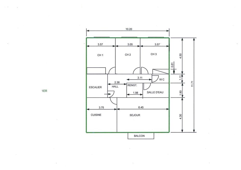 Location Appartement Appartement de 120m2 à louer sur Claira Claira