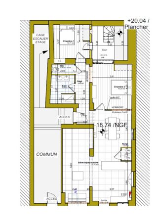  Appartement � vendre 3 pi�ces 93 m�