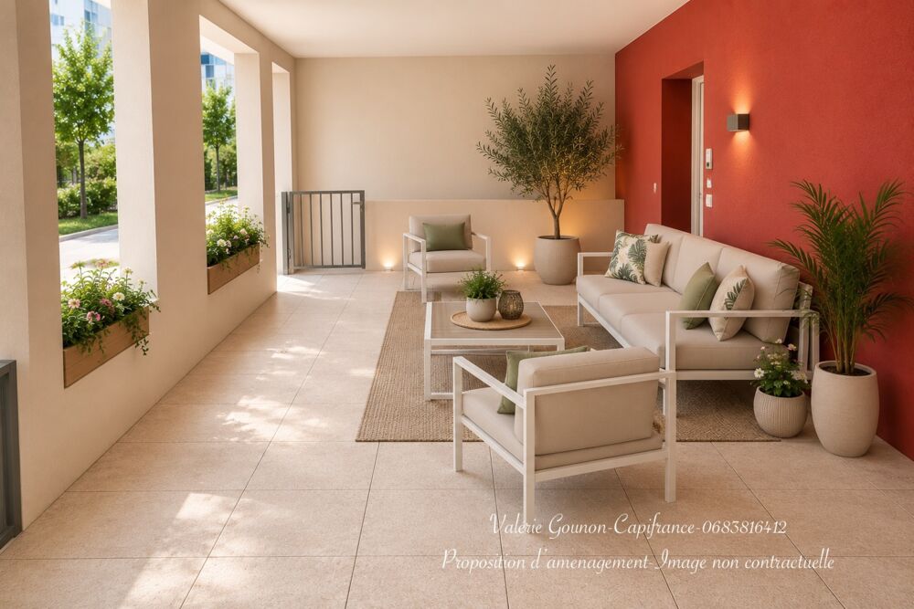 Vente Appartement Appartement à vendre 2 pièces JUVIGNAC (34)-1 Chambre-2 Terrasses-Parking-Rez de jardin-Résidence Seniors Juvignac