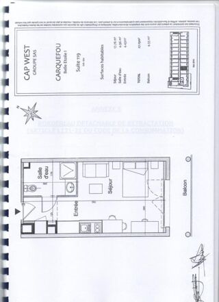  Appartement à vendre 1 pièce 27 m²