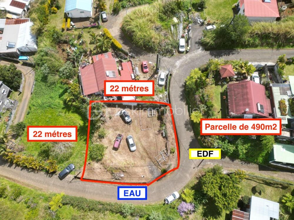 Vente Terrain Negociation possible !  – Parcelle Constructible bornée en Zone ABA avec Permis Accordé – Secteur Bérive Le tampon