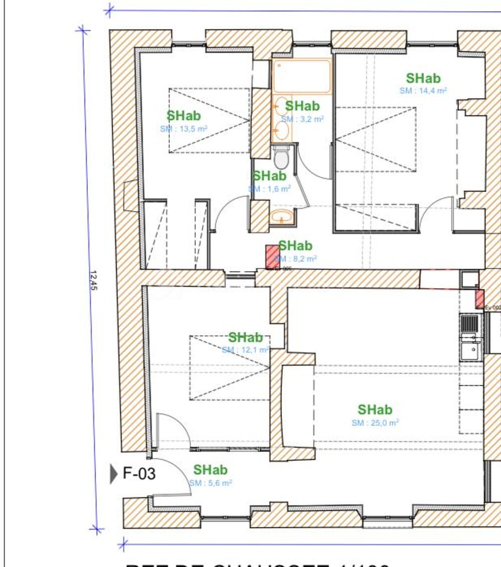 Vente Appartement AUSSONNE, vente appartement T4 en rez-de-jardin dans bâtisse de caractère Aussonne