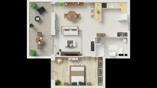  Appartement � vendre 2 pi�ces 55 m�