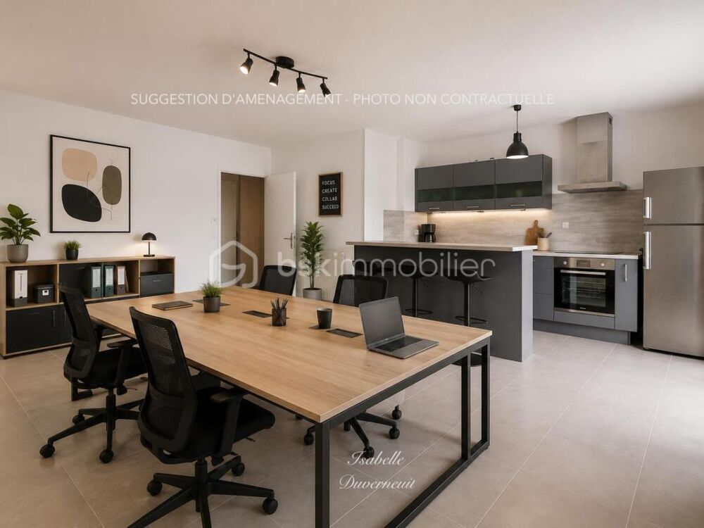 MONTÉVRAIN  BUREAUX / CABINET PROFESSIONNEL 72 m² AVEC TERRASSE, BALCON ET PARKING
