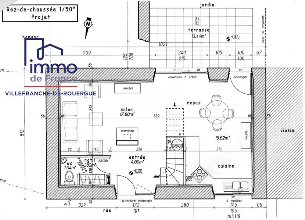 Vente Maison Grange à aménager avec hangar et jardinet Parisot