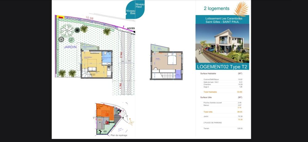 Vente Maison ORPI ST GILLES LES BAINS - appartement À Vendre Saint gilles les bains