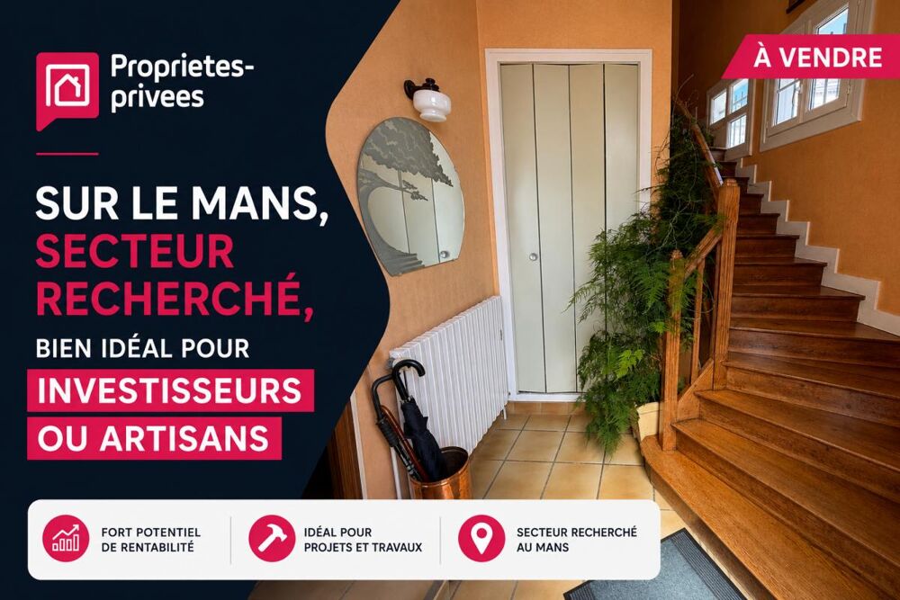 Maison Le Mans 9 pièce(s) 159 m2 avec garage de 50 m2