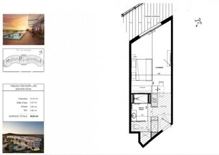  Appartement � vendre 1 pi�ce 35 m�