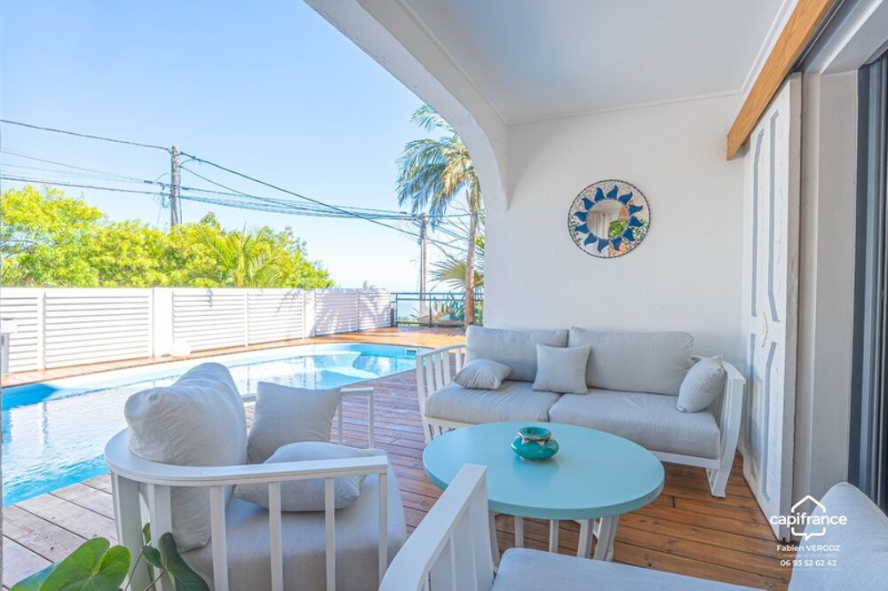 Villa F8 rénovée - Piscine chauffée et vue mer  La Possession, Ravine à Malheur