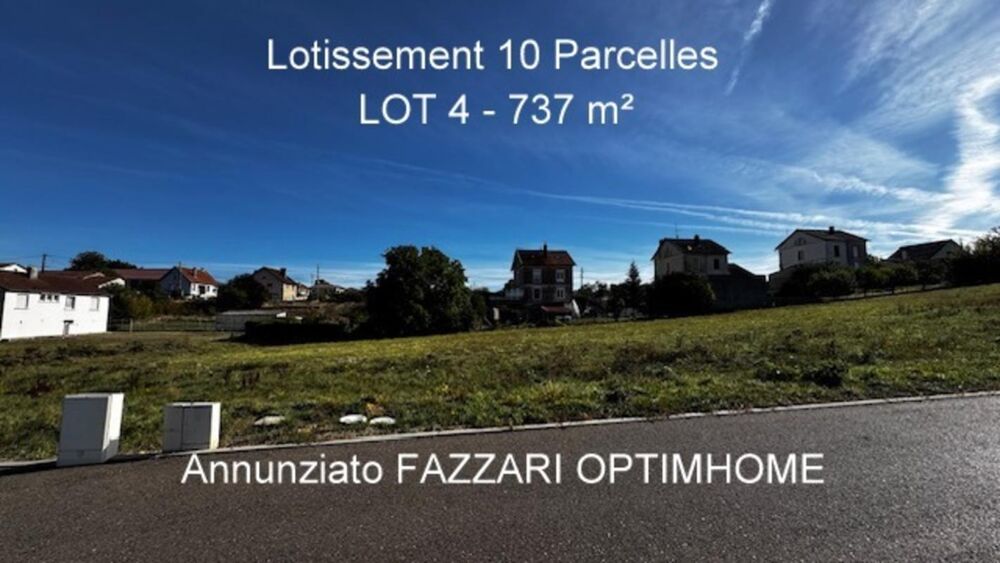 Vente Terrain Stenay 55700 terrain à bâtir viabilisé 737 m² Lot n° 4 Stenay