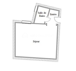 Vente Appartement PARIS 18? – Studio au calme sur cour au 6ième et dernier étage avec potentiel d'agrandissement Paris 18