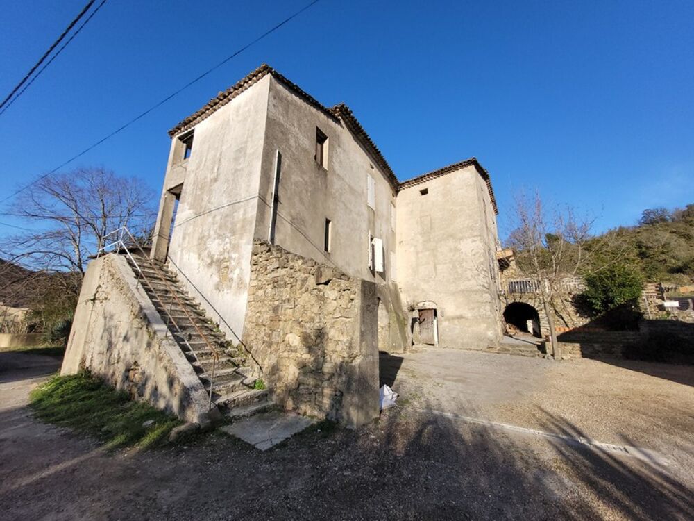 Dpt Gard (30), à vendre SAINT FLORENT SUR AUZONNET idéal investisseur immeuble de rapport à rénover 220 m² environ et terrain