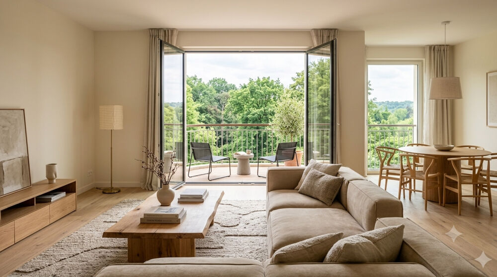 Vente Appartement - T4 orienté  SUD-EST avec BALCON, PARKINGS, MÉTRO 14 - Clichy