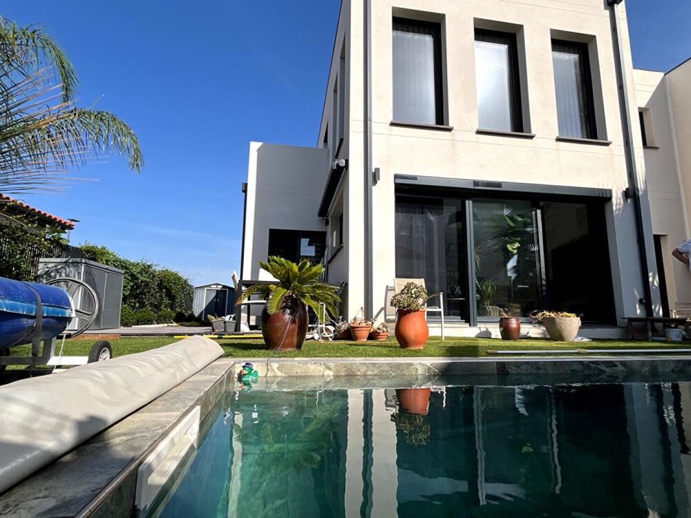 Vente Maison Magnifique maison contemporaine  en R+1 de 120 m² avec piscine sur un terrain de 300 m² en 3 faces Saint cyprien