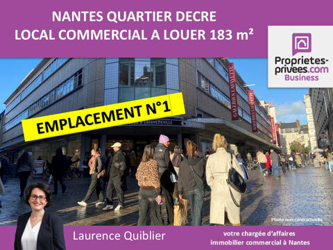 44000 NANTES - LOCAL COMMERCIAL A LOUER 184 M&sup2; 5000 44000 Nantes