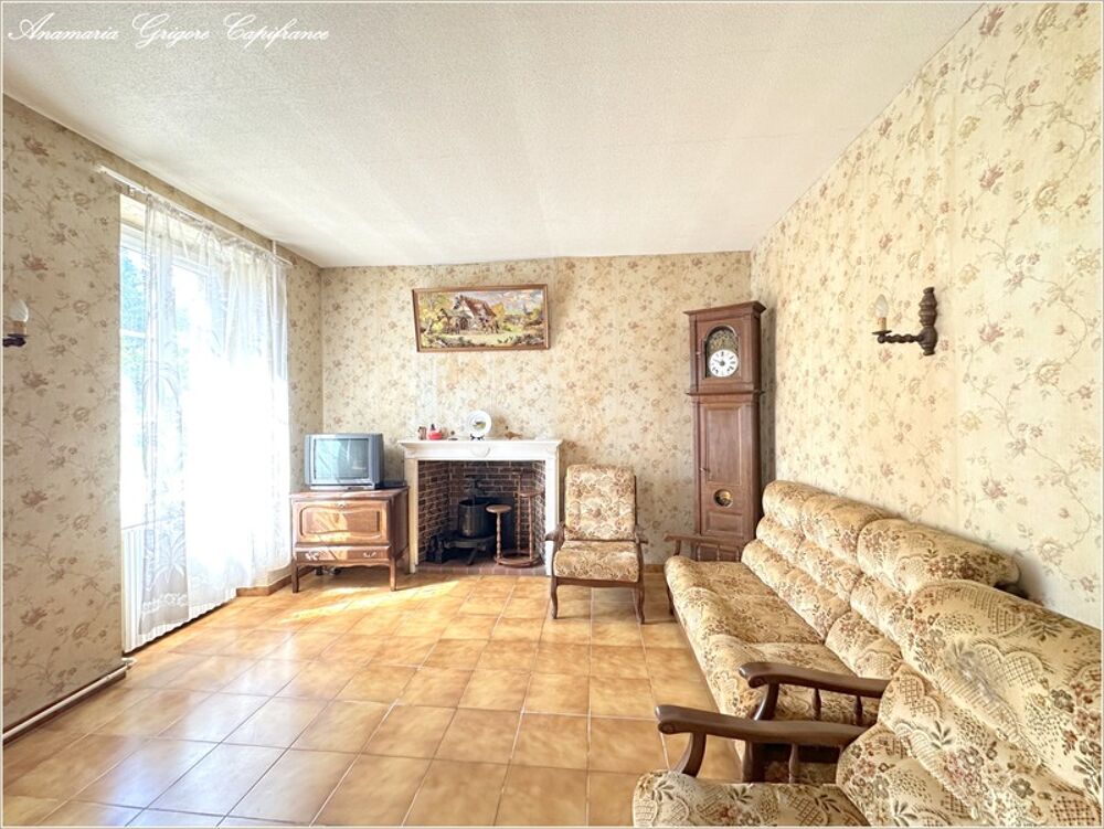 Frazé (28160) Longère de plain-pied à rénover 100 m² habitable, jardin 1676 m²  Proche Château