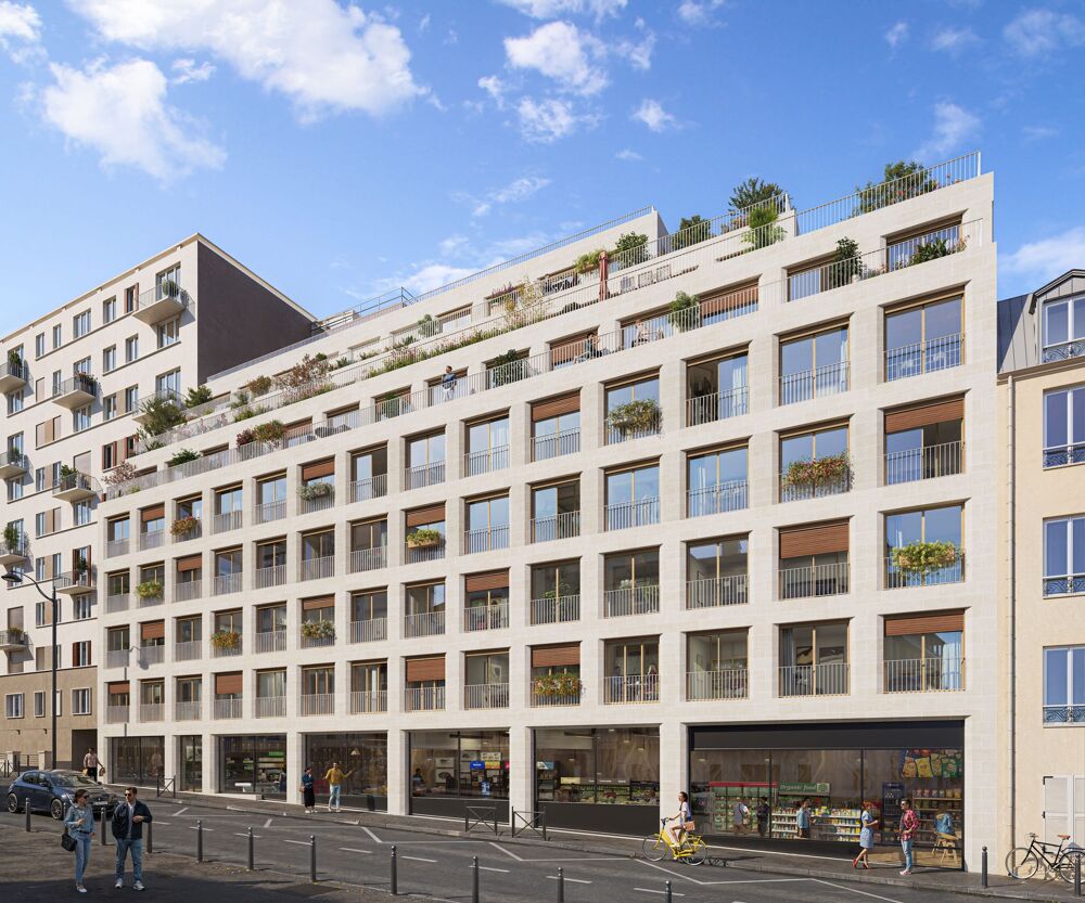 Vente Appartement appartement T4 neuf à vendre PARIS 17, surface habitable 106.20 m2 + loggia 6.00 m2 Paris 17