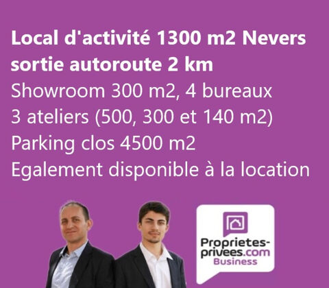 NEVERS -  LOCAL D'ACTIVITE 1300 M2 AVEC PARKING 4500 M2 585000 58000 Nevers