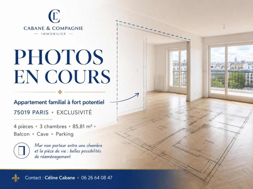 Vente Appartement Appartement Paris 19