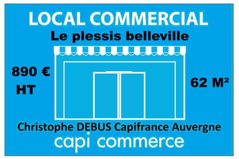 Local commercial &agrave; louer LE PLESSIS BELLEVILLE (60) 1020 60330 Le plessis belleville
