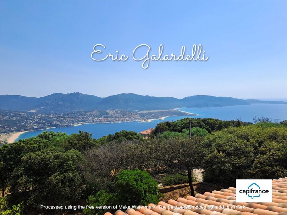 À vendre Olmeto: Vaste demeure en pierres avec vue panoramique mer et golfe du Valinco, quartier résidentiel, grand terrain pisc