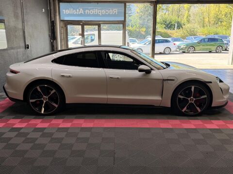 Taycan 4S 530ch- 5 places- pano- pack carbone- sport chrono- craie 2020 occasion 73000 Chambery