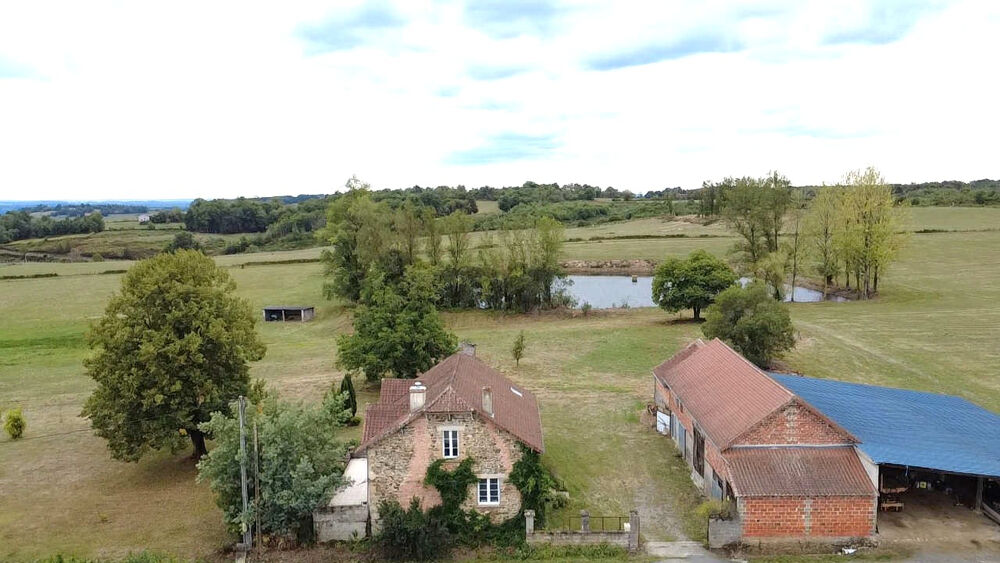 Maison 165 m2 / grange / garage /étang / terrain 9 hectares