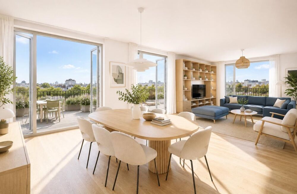 Vente Appartement **DERNIER ETAGE - SUPERBE TERRASSE 36m2  + PARKING - Proche Métro Ligne 4 et 13 Montrouge