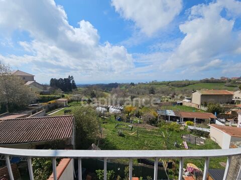   MAISON 130m2, 2 CHAMBRES, POSSIBLE 3, JARDIN, GARAGE + APPARTEMENT LOUE, 10MIN AUTOROUTE, 1H DE LYON Maison - 5 pi�ce(s) - 130 m�