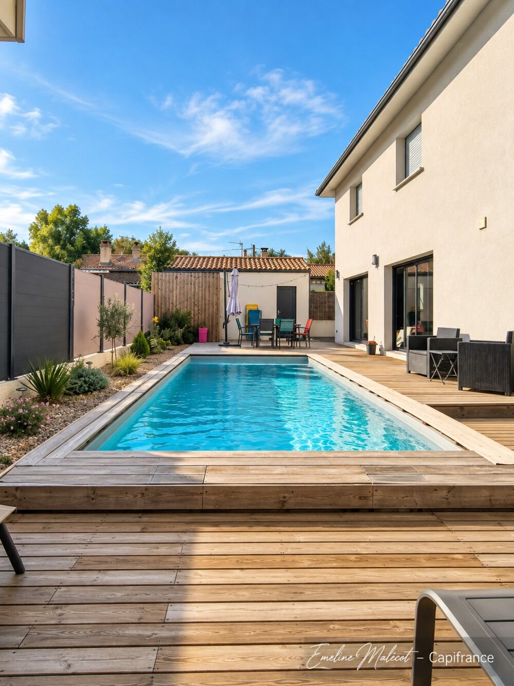 Vente Maison CENON – Maison 2022 DPE A/A – 127 m² – 4 chambres + bureau – Piscine – Garage Cenon