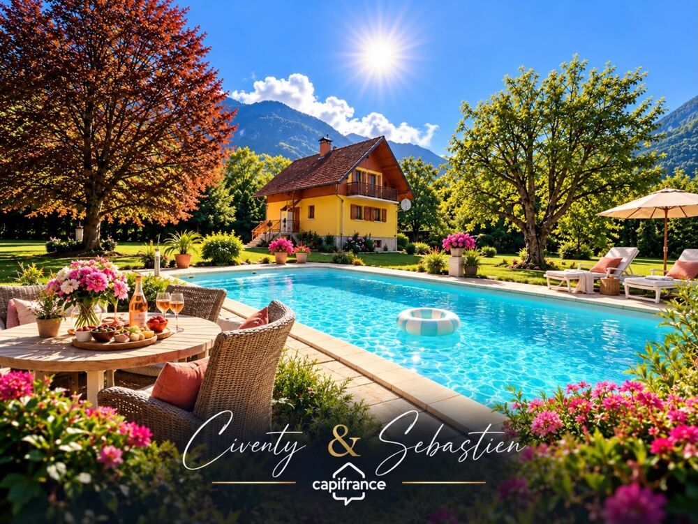 VAL-DARC  BELLE MAISON DE 133 M² AVEC PISCINE, JARDIN ARBORÉ ET VUE SUR LES MONTAGNES