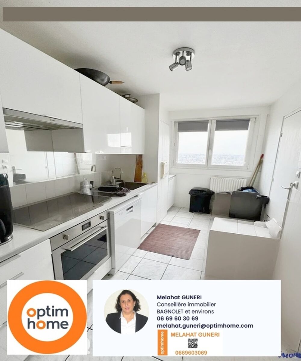 Appartement à vendre 3 pièces 71m2 BAGNOLET ET PLACE PARKING 230 000€