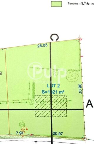  Terrain � vendre 1021 m�