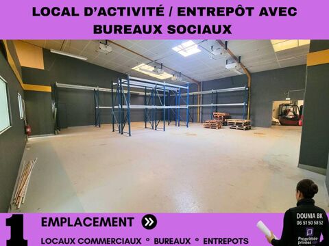   CREIL / SAINT-MAXIMIN - À LOUER  ENTREPÔT / LOCAL D'ACTIVITÉ 750 m² 