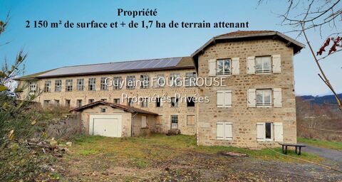 EXCLUSIVITE à 1h de SAINT ETIENNE - ancienne entreprise surface  2 150 m² sur 1ha 7 de terrain 315000 42000 Saint etienne