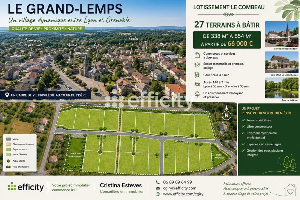 Vente Terrain Terrain Le grand lemps