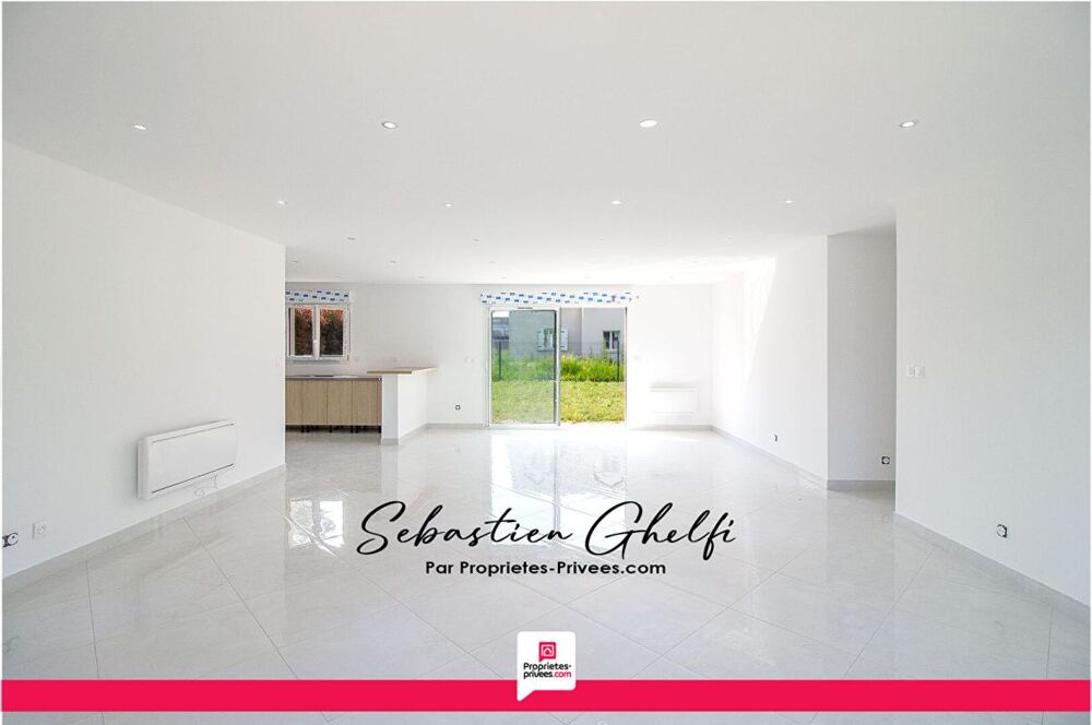 maison de plain-pied avec 3 chambres-cellier-garage-jardin